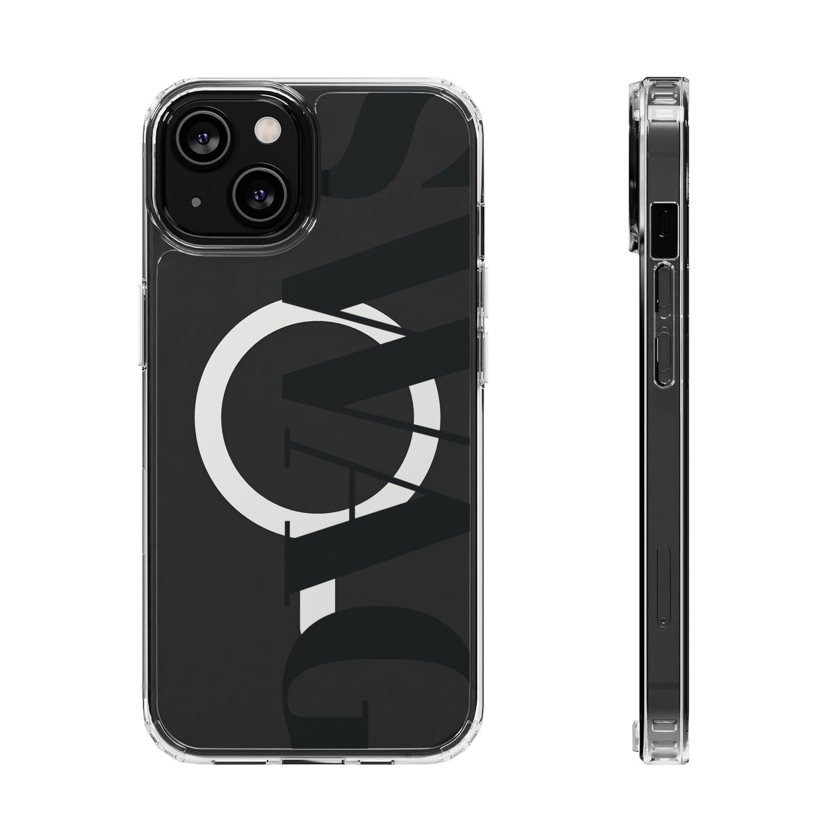 Clear Impact Phone Case — Bold 'SWAG' Minimalist Magnetic Protection