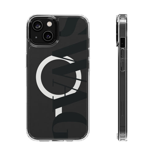 Clear Impact Phone Case — Bold 'SWAG' Minimalist Magnetic Protection