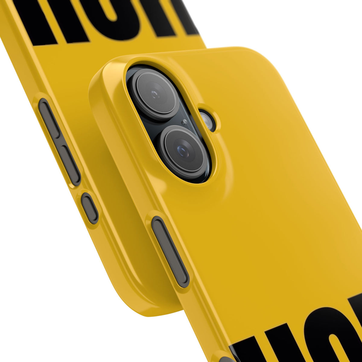 Yellow “UGH” Phone Case — Bold Text Snap Case