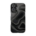 Sleek Black Phone Case, Modern Snap Cases for iPhone, Stylish Tech Accessory, Gift for Him/Her, Minimalist Design, Phone Protection