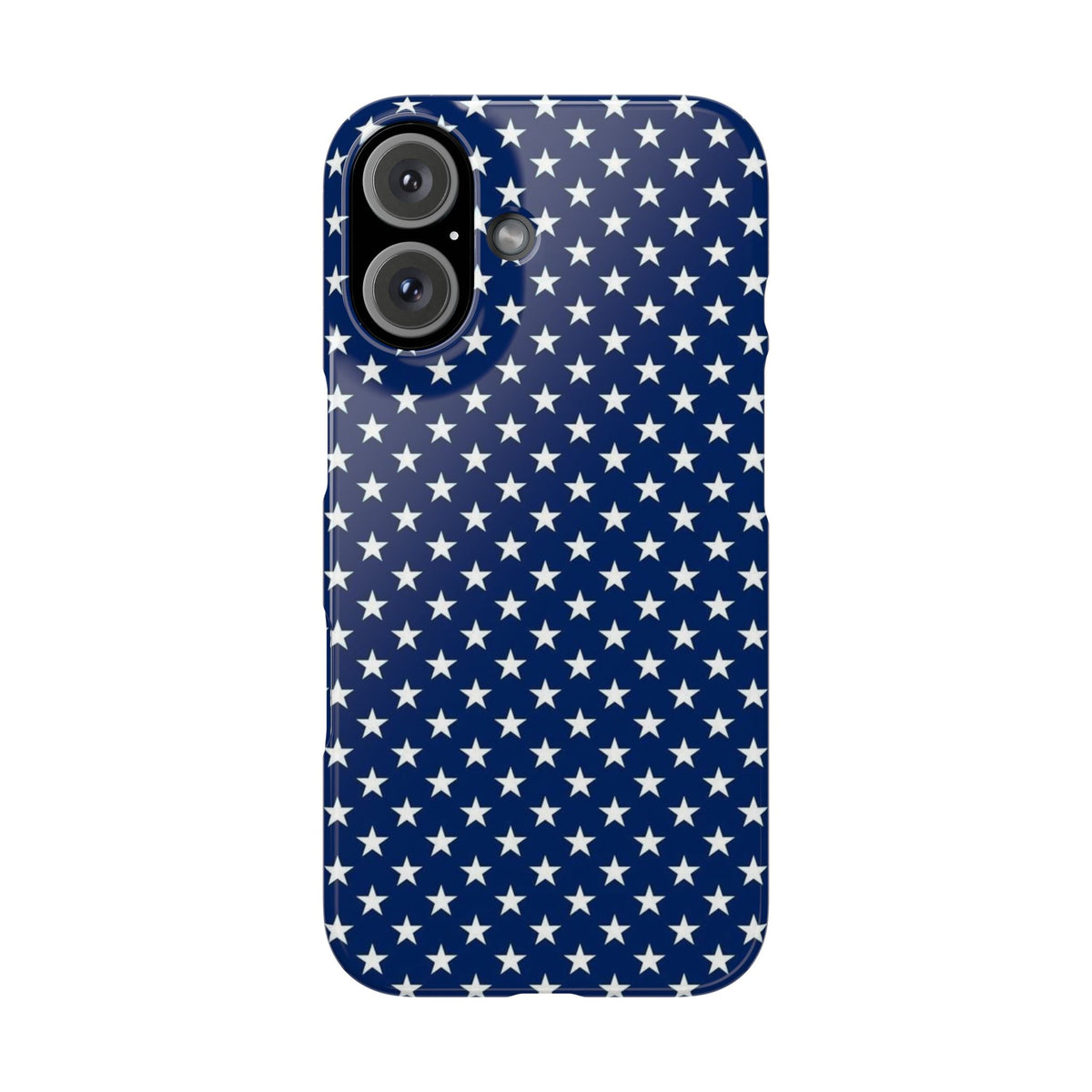Navy Star Pattern Slim Phone Case | Patriotic American Flag Inspired