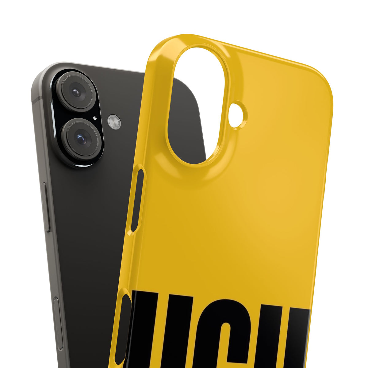 Yellow “UGH” Phone Case — Bold Text Snap Case