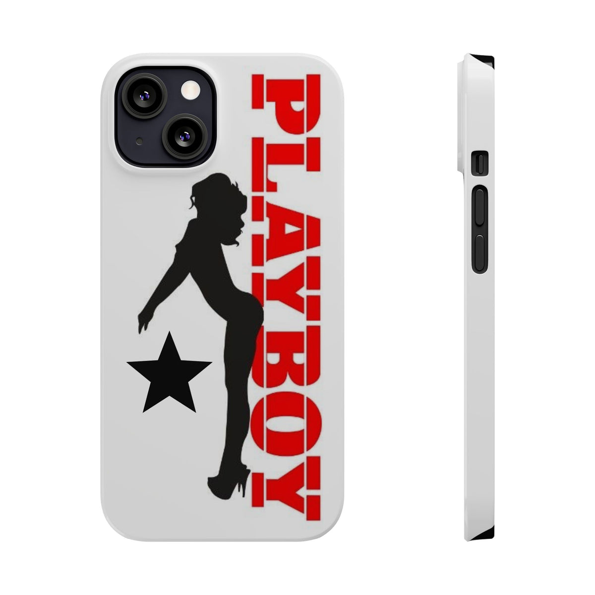 Playboy Logo Silhouette Slim Phone Case | Pinup Star Design
