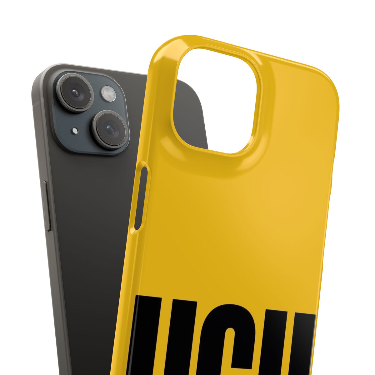 Yellow “UGH” Phone Case — Bold Text Snap Case