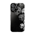 Skull Cascade Snap Phone Case — Gothic Black Grunge iPhone Cover