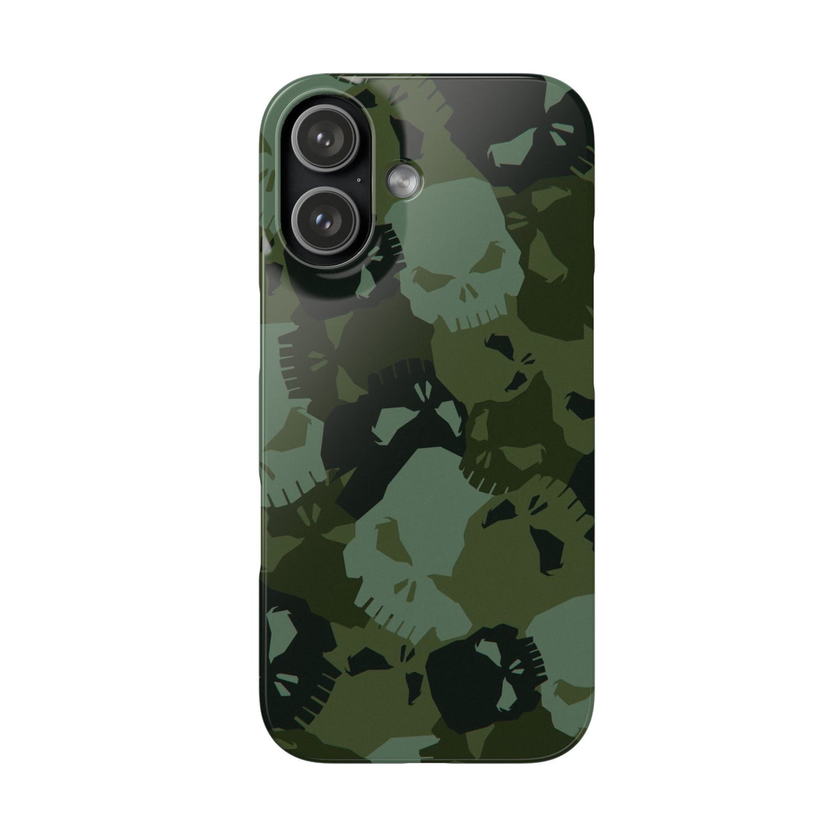 Skull Camo Snap Case — Green Military Skull Phone Case