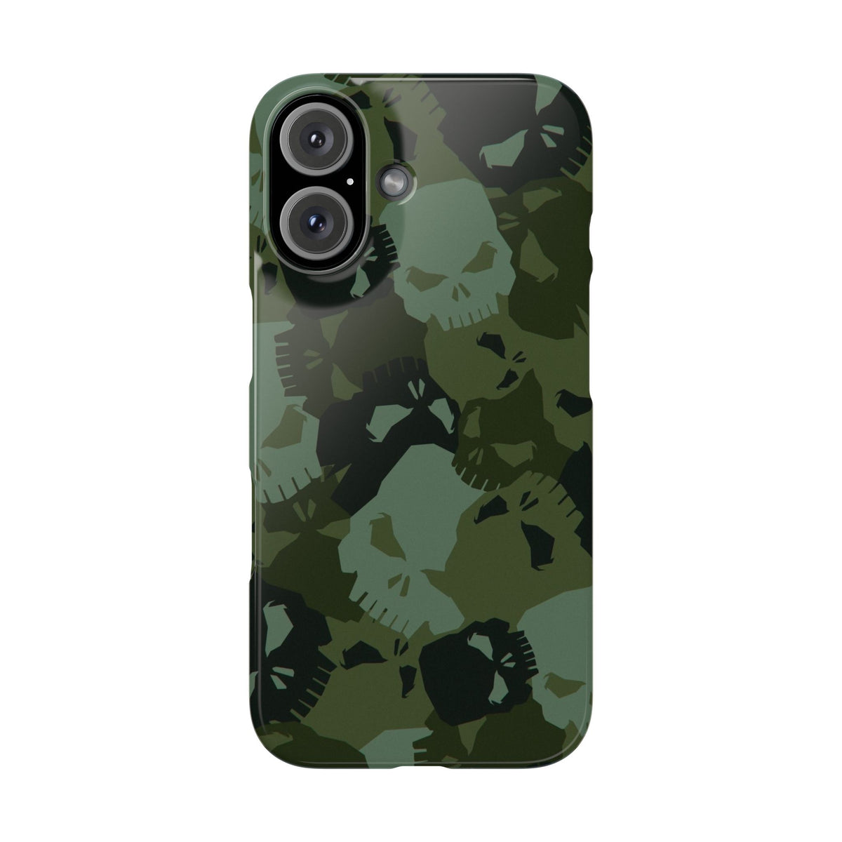 Skull Camo Snap Case — Green Military Skull Phone Case
