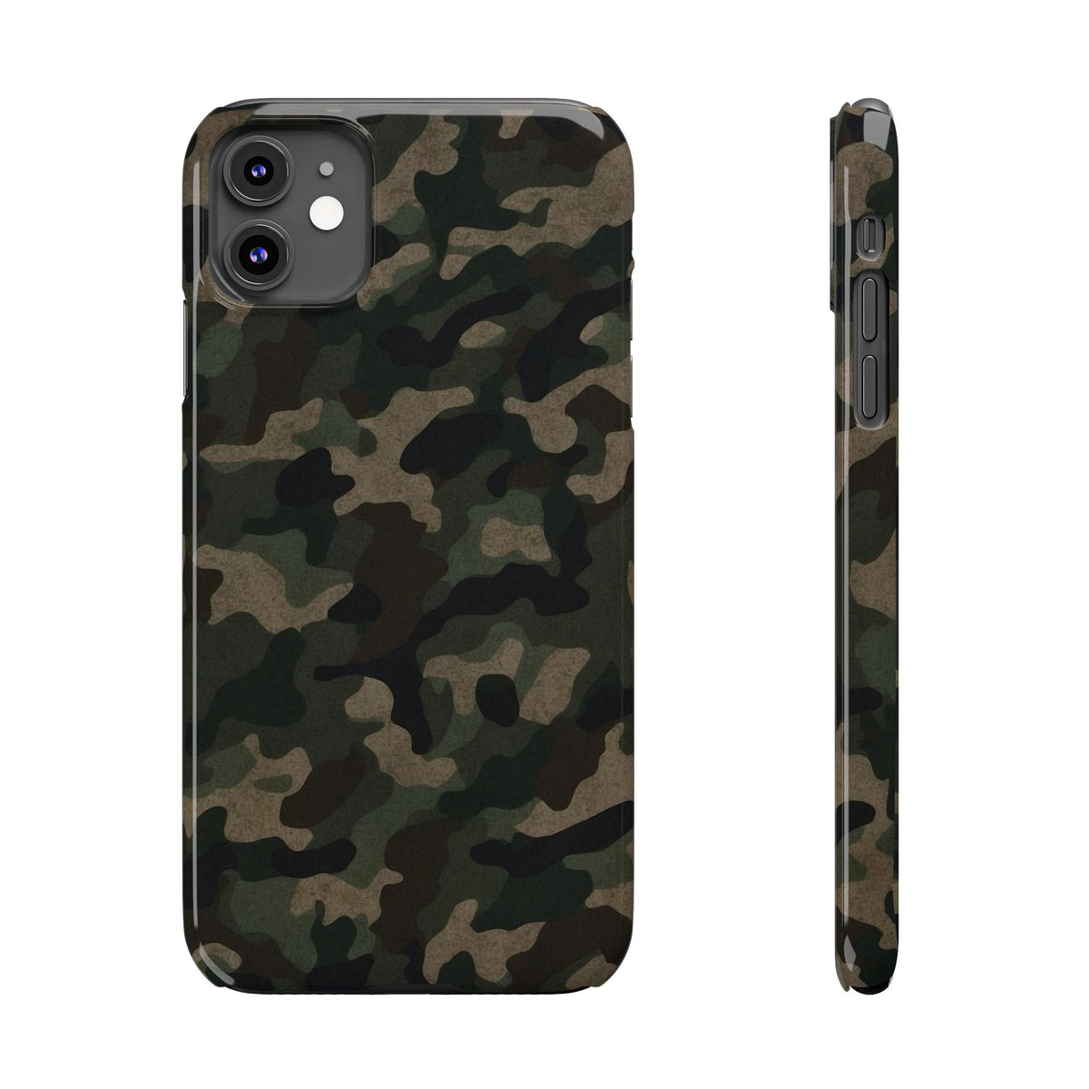 Camo Slim Phone Case for Outdoor Lovers, Stylish Smartphone Cover, Perfect Gift for Him, Hiking Gear, Birthday Present