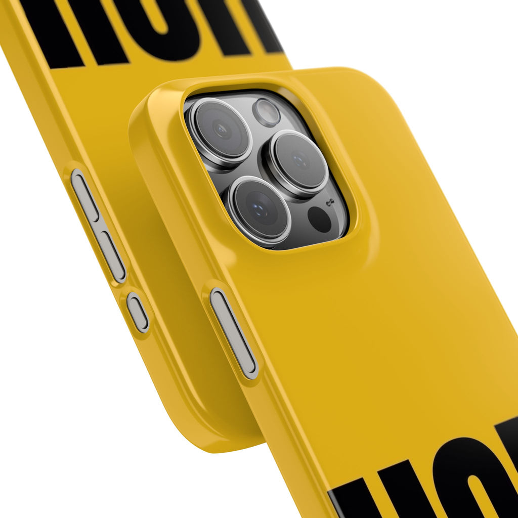 Yellow “UGH” Phone Case — Bold Text Snap Case