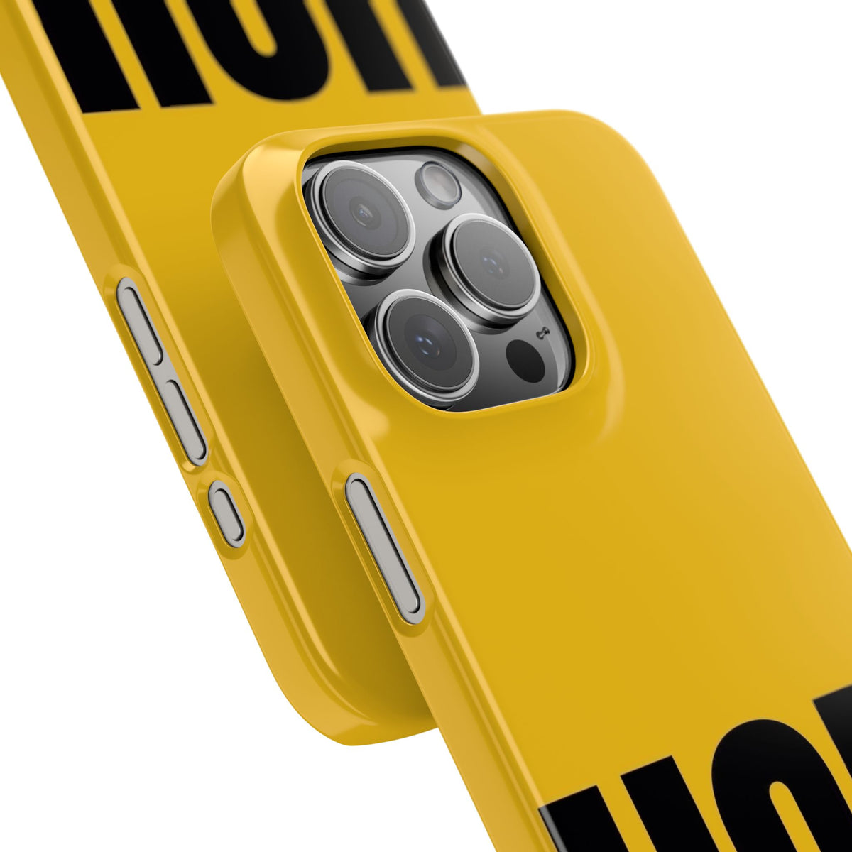 Yellow “UGH” Phone Case — Bold Text Snap Case