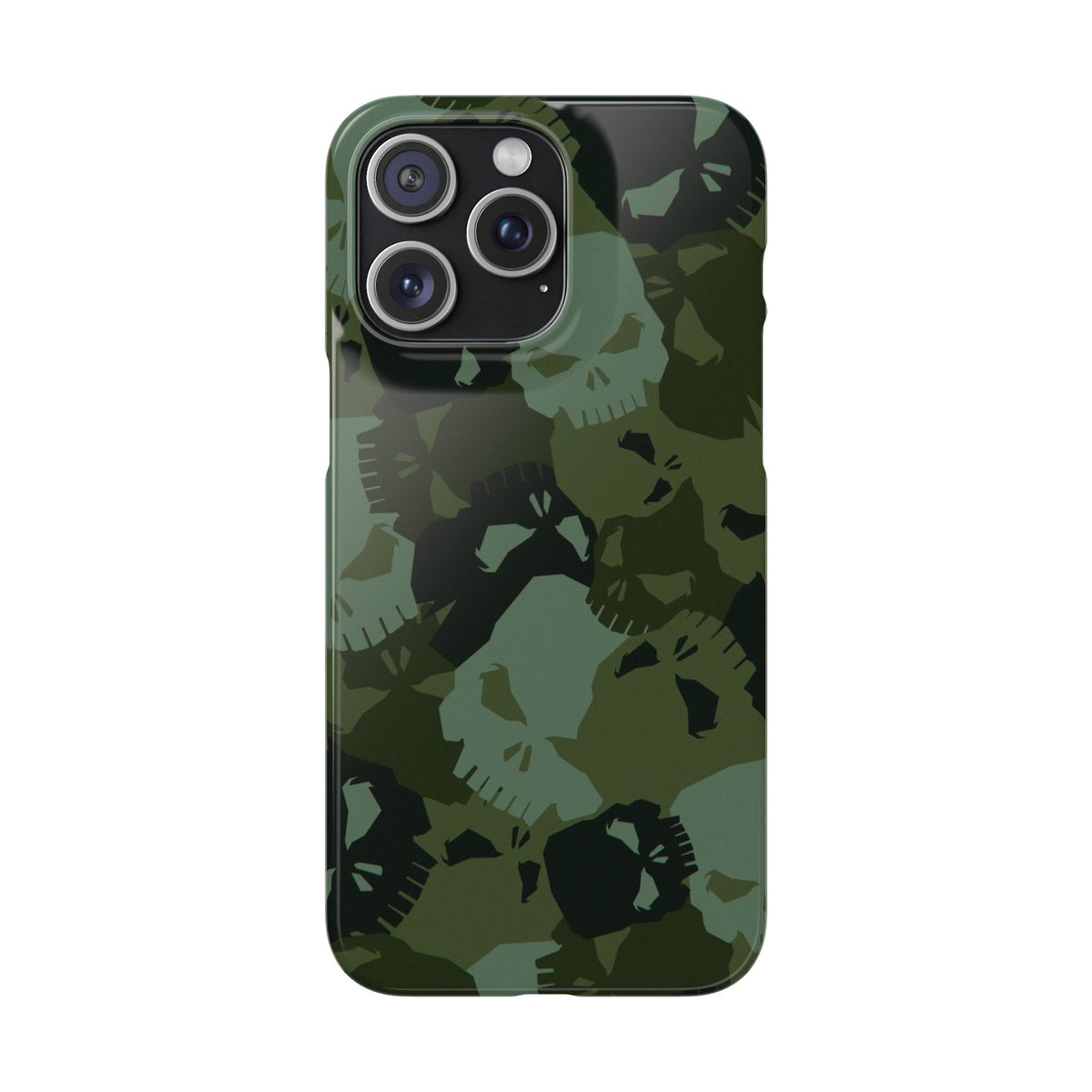 Skull Camo Snap Case — Green Military Skull Phone Case
