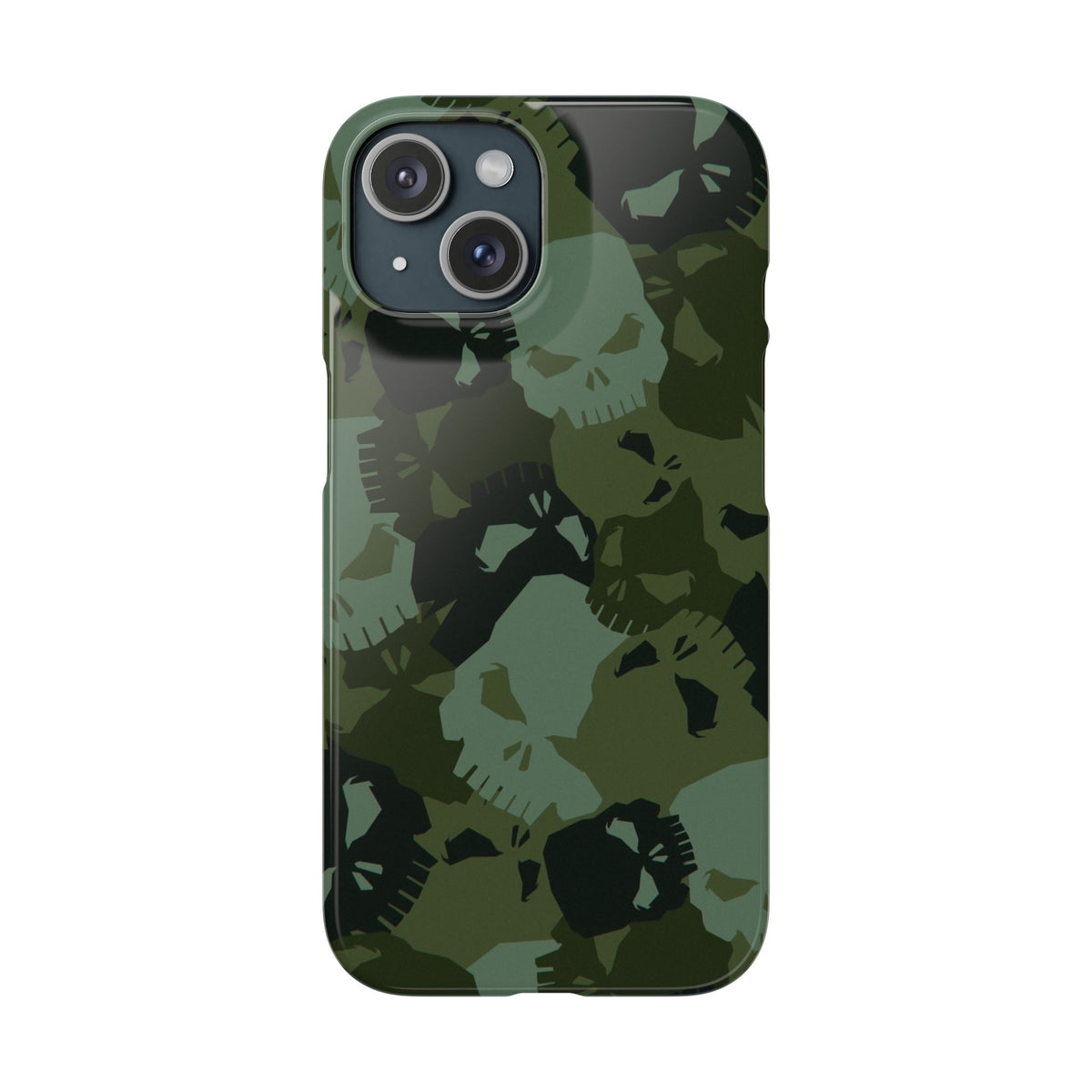 Skull Camo Snap Case — Green Military Skull Phone Case