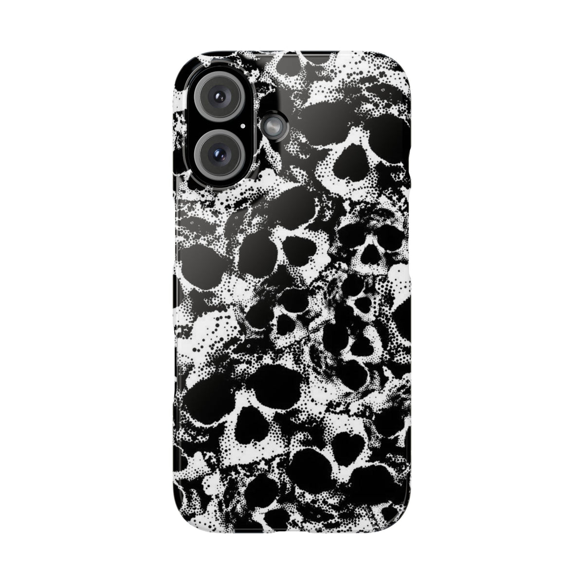 Gothic Skull Phone Cases, Edgy Slim Cases for Teens, Halloween Decor, Gothic Gifts, Alternative Fashion Accessories