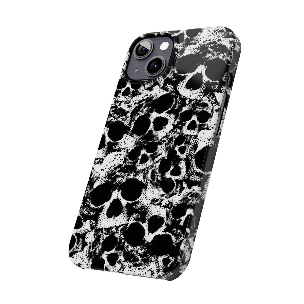 Gothic Skull Phone Cases, Edgy Slim Cases for Teens, Halloween Decor, Gothic Gifts, Alternative Fashion Accessories