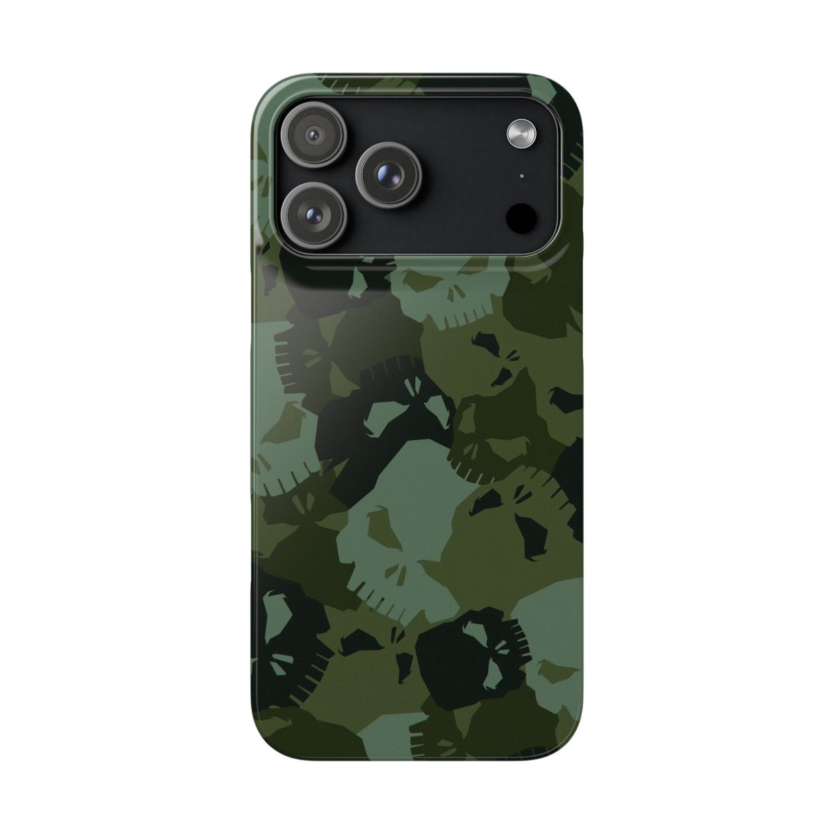 Skull Camo Snap Case — Green Military Skull Phone Case