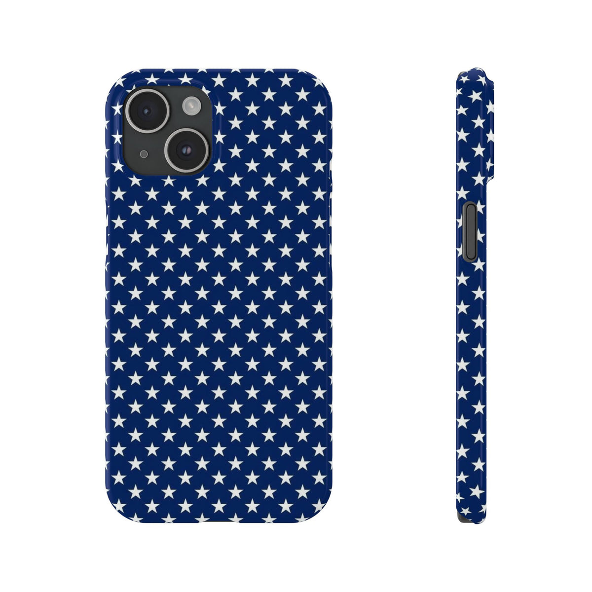 Navy Star Pattern Slim Phone Case | Patriotic American Flag Inspired