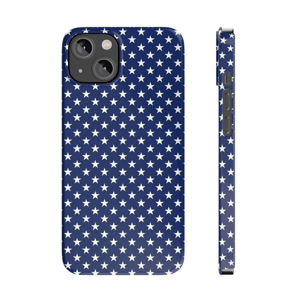 Navy Star Pattern Slim Phone Case | Patriotic American Flag Inspired