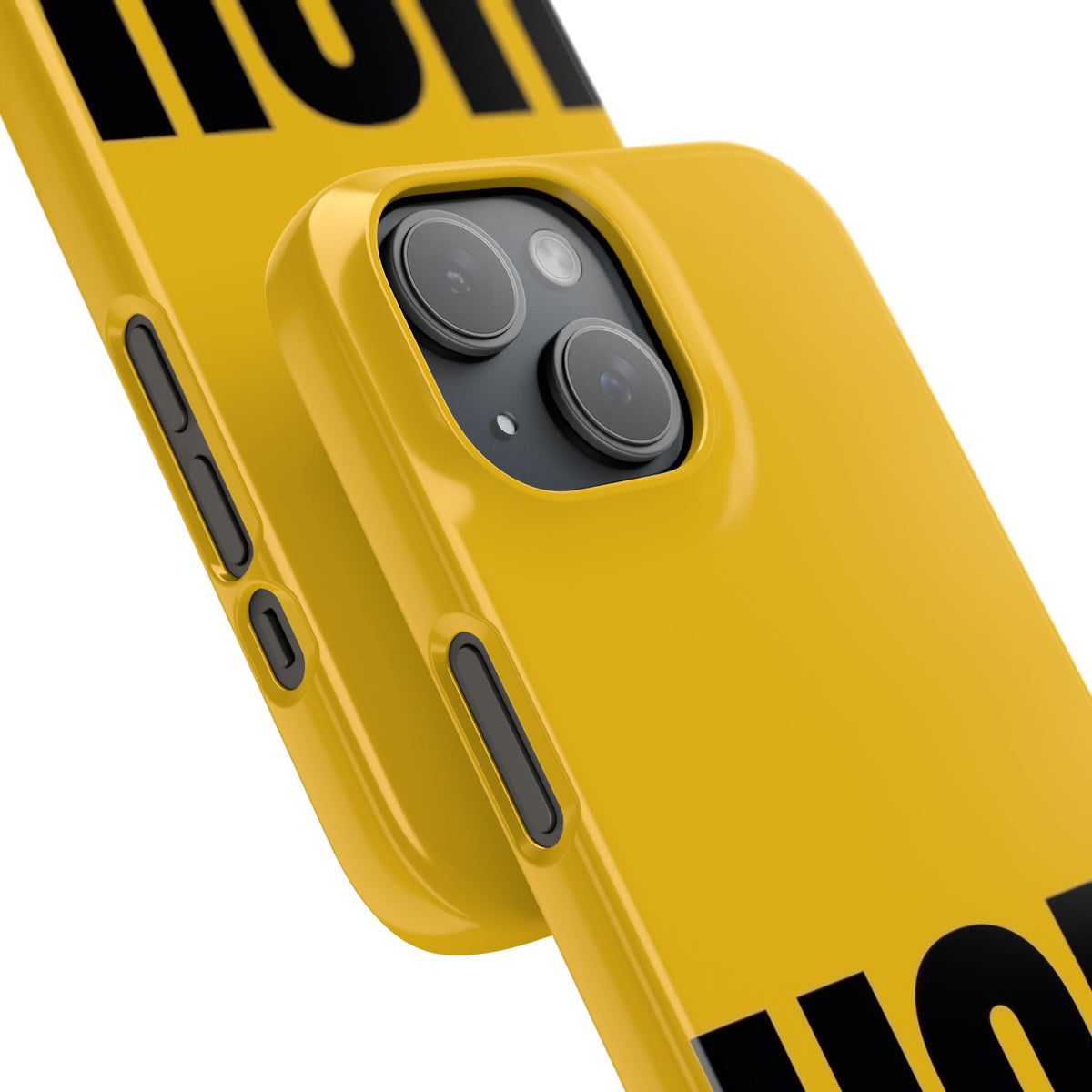 Yellow “UGH” Phone Case — Bold Text Snap Case