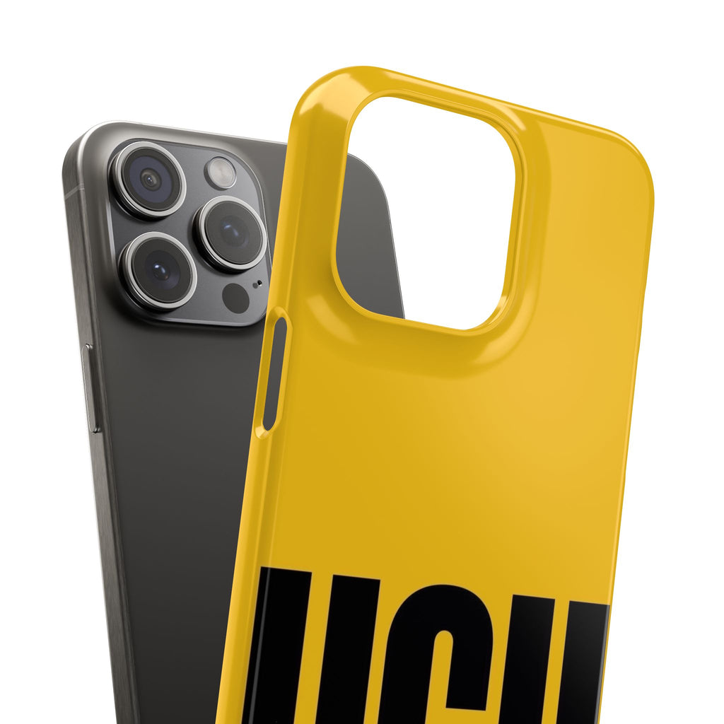 Yellow “UGH” Phone Case — Bold Text Snap Case