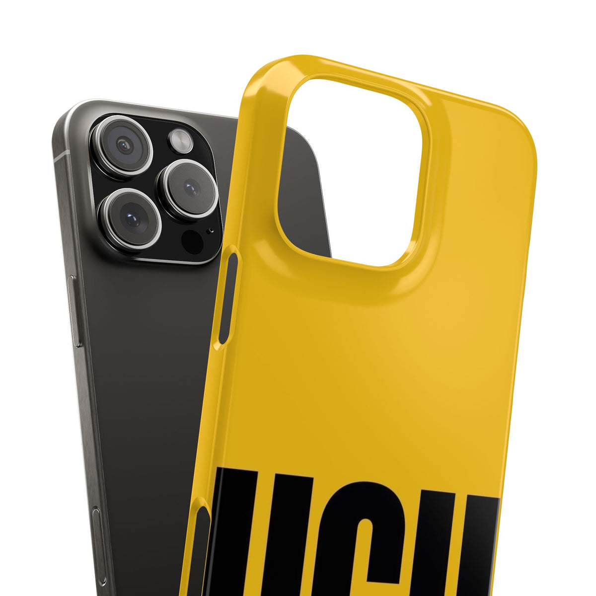 Yellow “UGH” Phone Case — Bold Text Snap Case