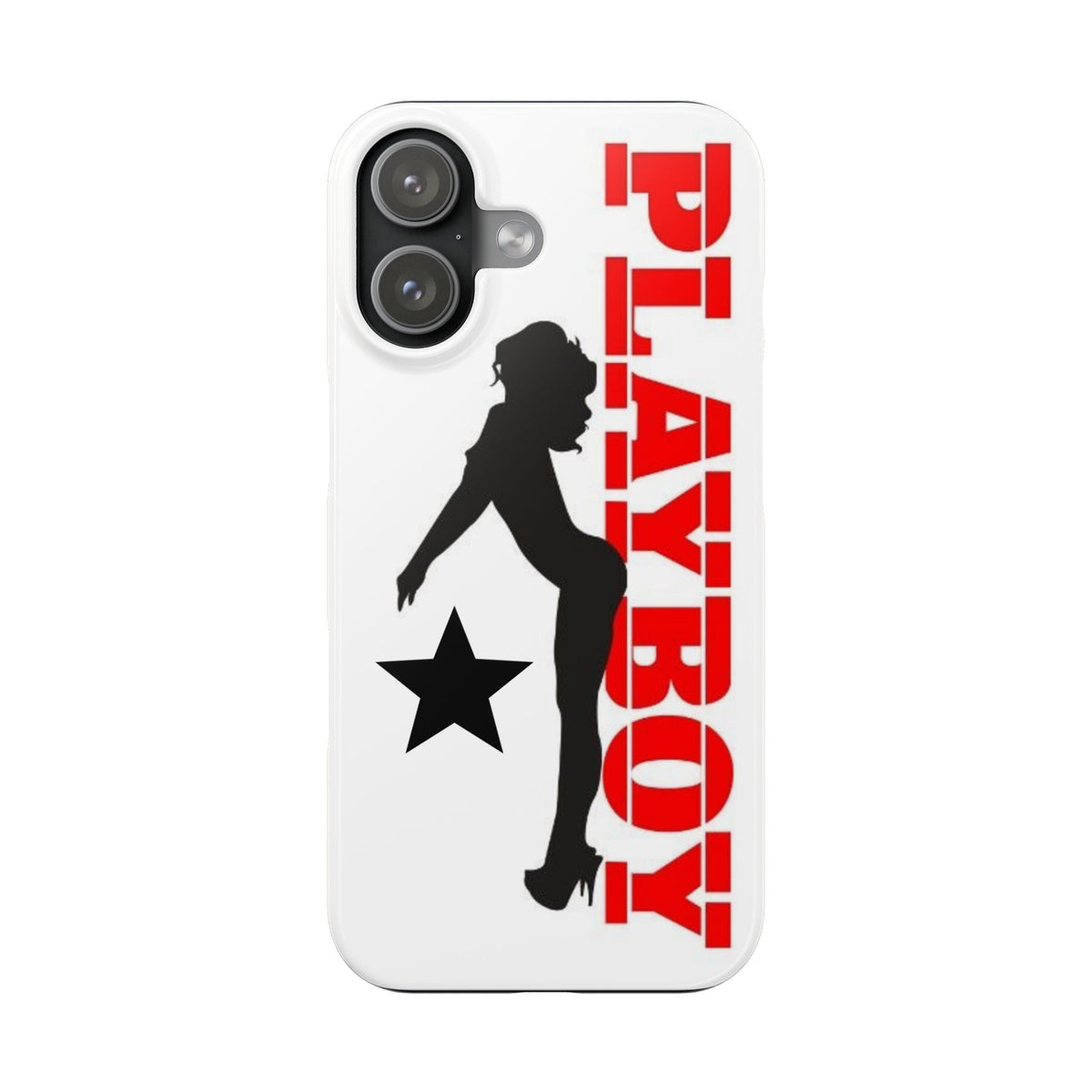Playboy Logo Silhouette Slim Phone Case | Pinup Star Design