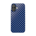 Navy Star Pattern Slim Phone Case | Patriotic American Flag Inspired