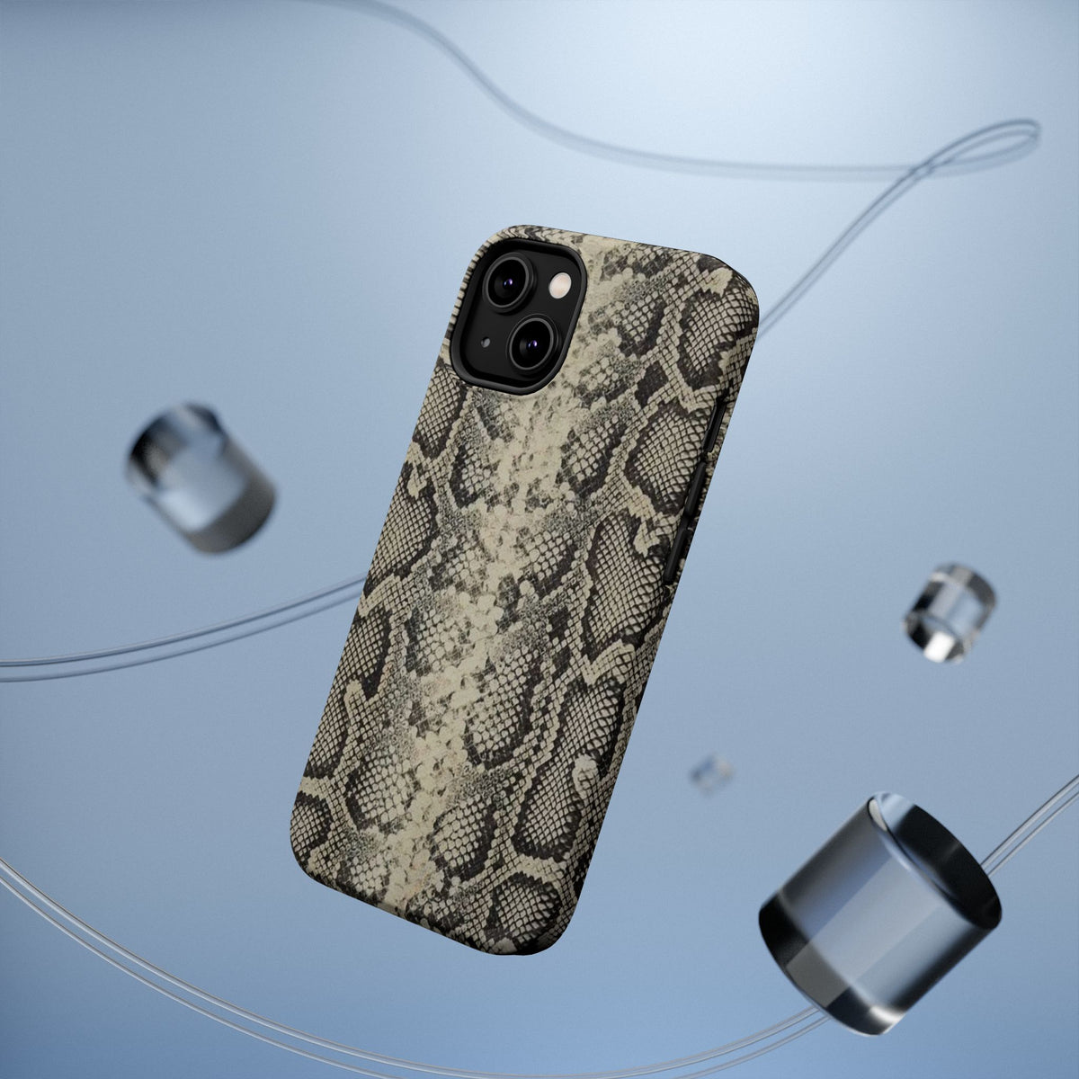 Snake Print Magnetic Impact-Resistant Phone Case