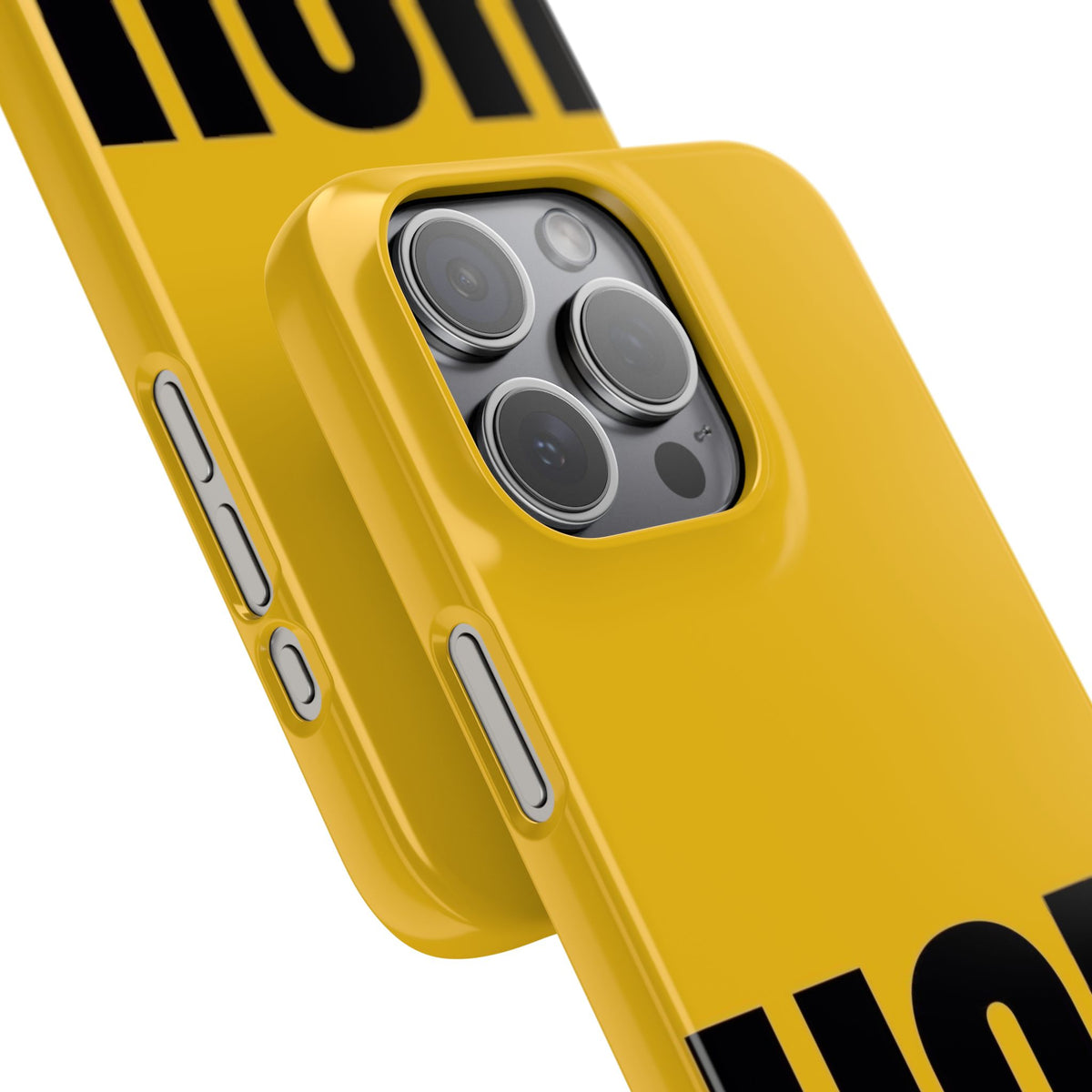 Yellow “UGH” Phone Case — Bold Text Snap Case