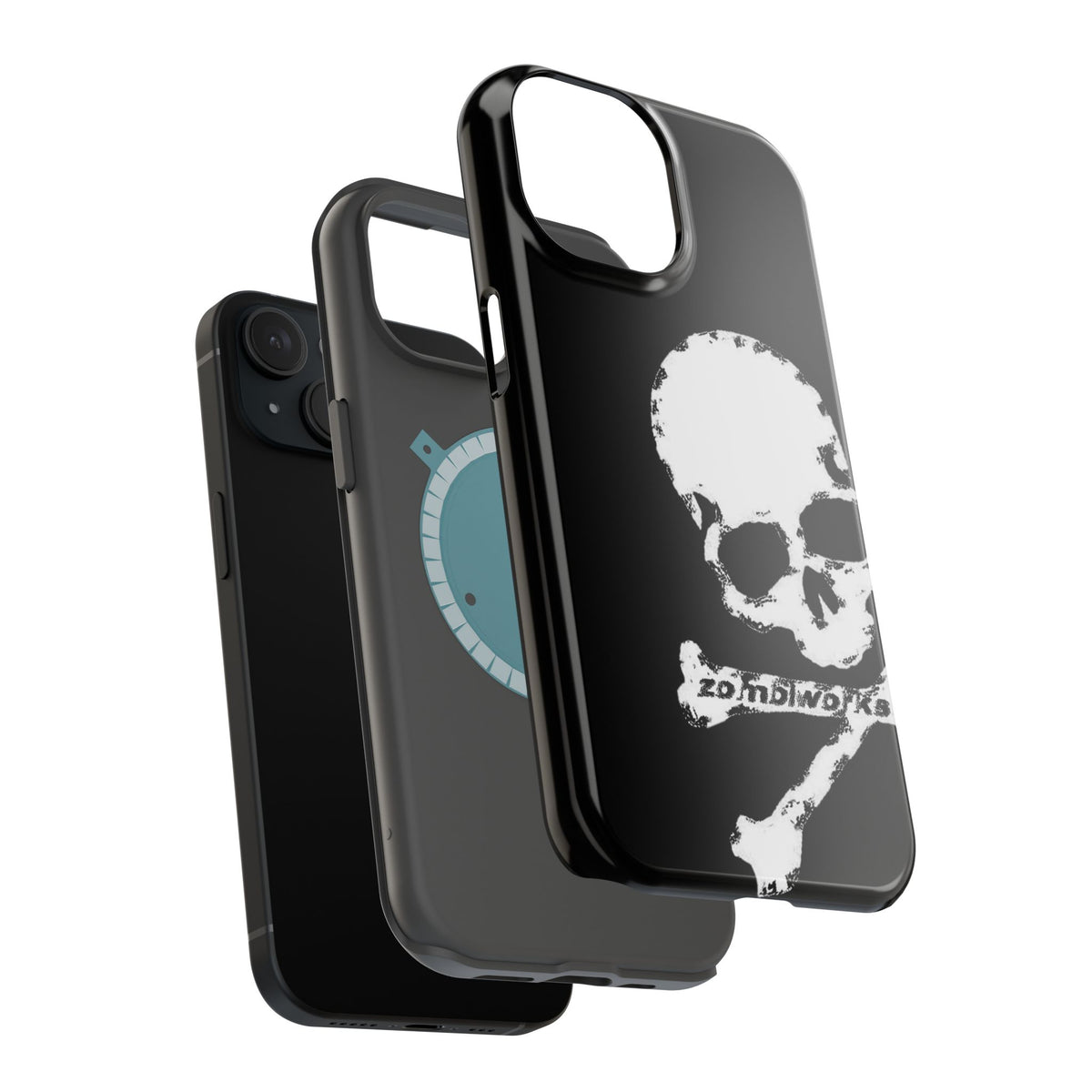 Skull and Crossbones Magnetic Phone Case