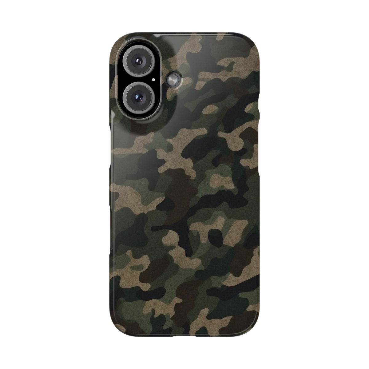 Camo Slim Phone Case for Outdoor Lovers, Stylish Smartphone Cover, Perfect Gift for Him, Hiking Gear, Birthday Present