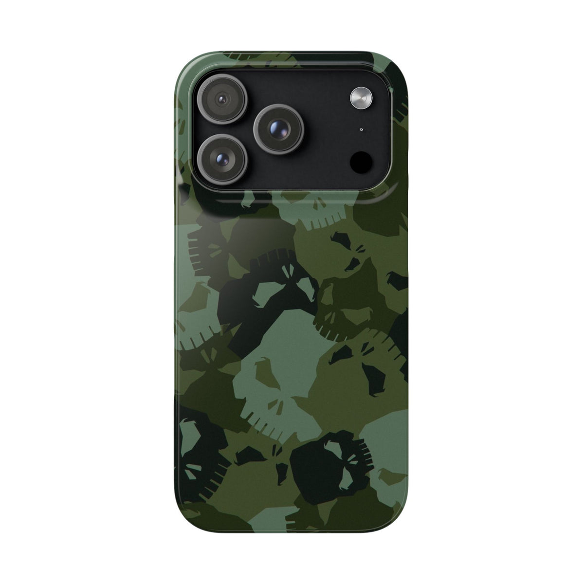 Skull Camo Snap Case — Green Military Skull Phone Case