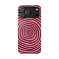 Pink Hypnotic Spiral Snap Phone Case