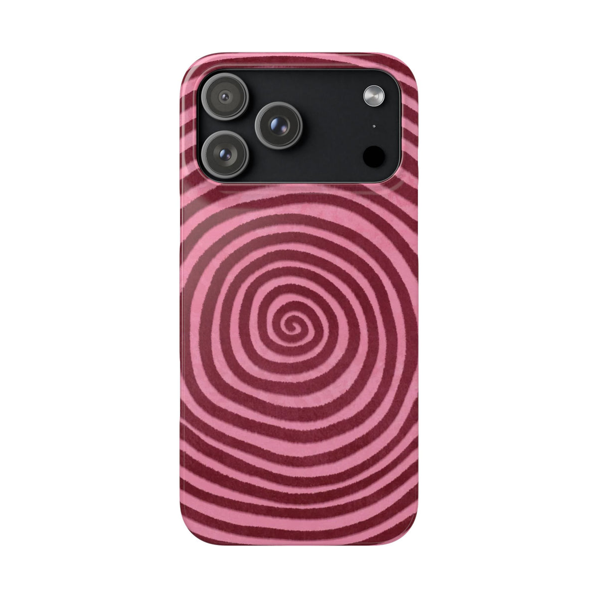 Pink Hypnotic Spiral Snap Phone Case