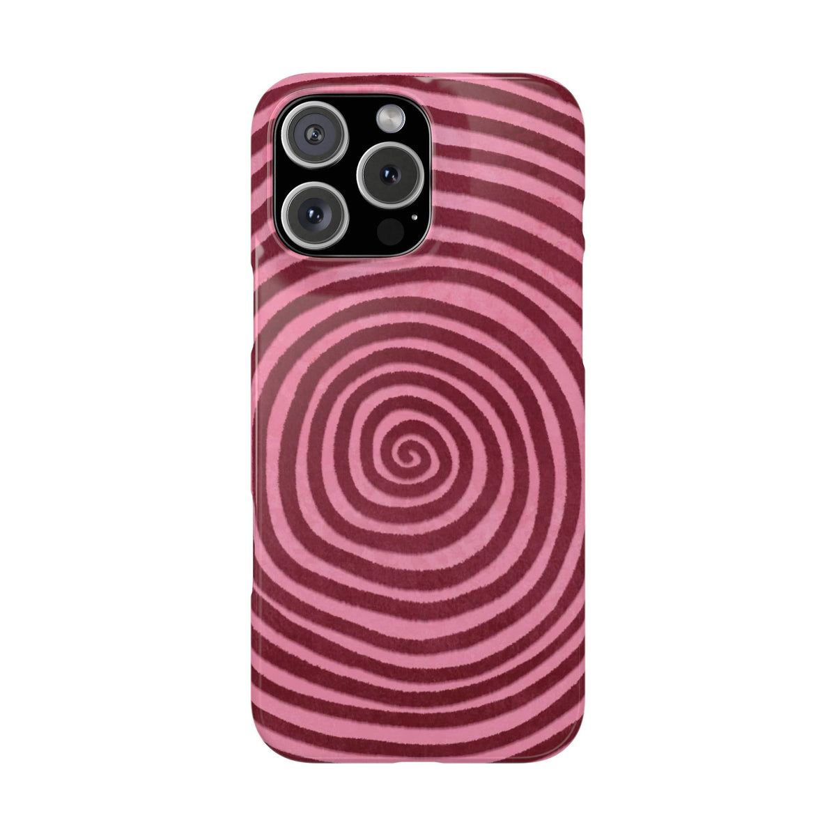 Pink Hypnotic Spiral Snap Phone Case