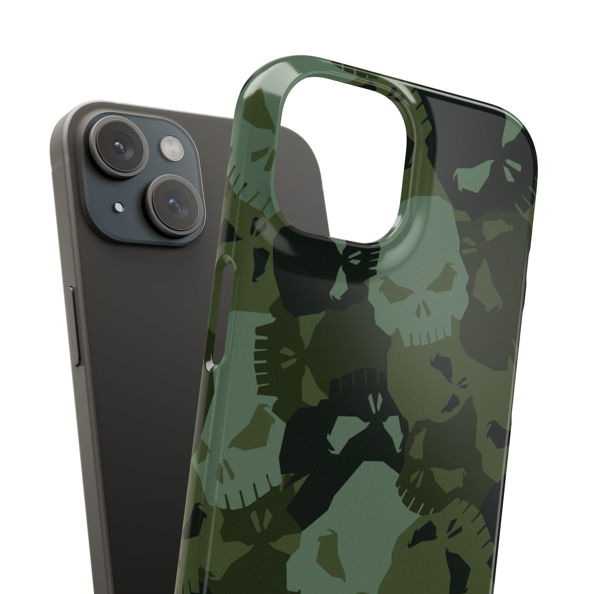 Skull Camo Snap Case — Green Military Skull Phone Case
