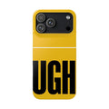 Yellow “UGH” Phone Case — Bold Text Snap Case
