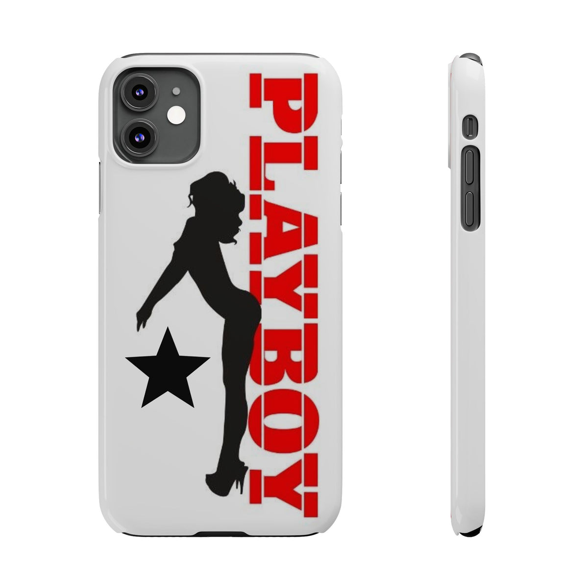 Playboy Logo Silhouette Slim Phone Case | Pinup Star Design
