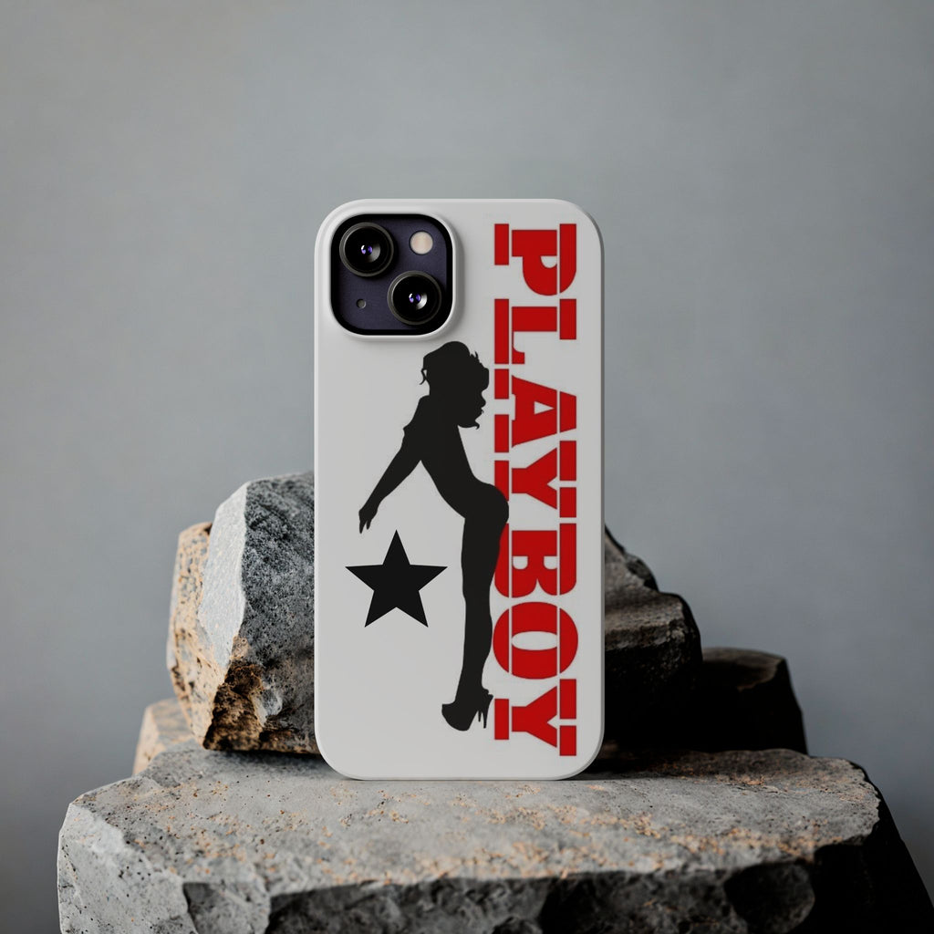 Playboy Logo Silhouette Slim Phone Case | Pinup Star Design