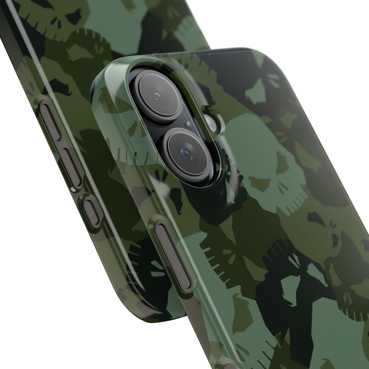 Skull Camo Snap Case — Green Military Skull Phone Case